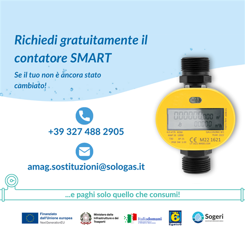 Avviso sostituzione contatori dell'acqua